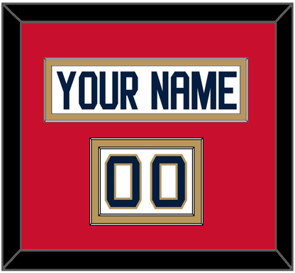Florida Nameplate & Number (Shoulder) - Road White (2016-2017) - Signature Tier 2