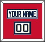 Florida Nameplate & Number (Shoulder) - Road White - Double Mat 3