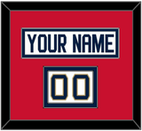 Florida Nameplate & Number (Shoulder) - Road White - Double Mat 3