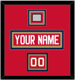 Florida Nameplate, Number (Shoulder) & Back 2 Back Stanley Cup Champions Patch - Home Red - Triple Mat 2