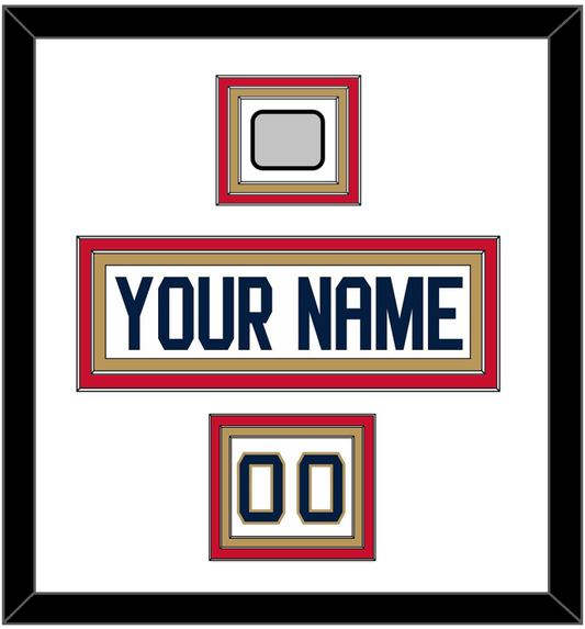 Florida Nameplate, Number (Shoulder) & Stanley Cup Finals Patch - Road White - Premier Tier 1