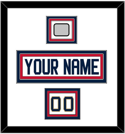 Florida Nameplate, Number (Shoulder) & Stanley Cup Champions Patch - Road White - Premier Tier 2