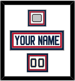 Florida Nameplate, Number (Shoulder) & Back 2 Back Stanley Cup Champions Patch - Road White - Triple Mat 2