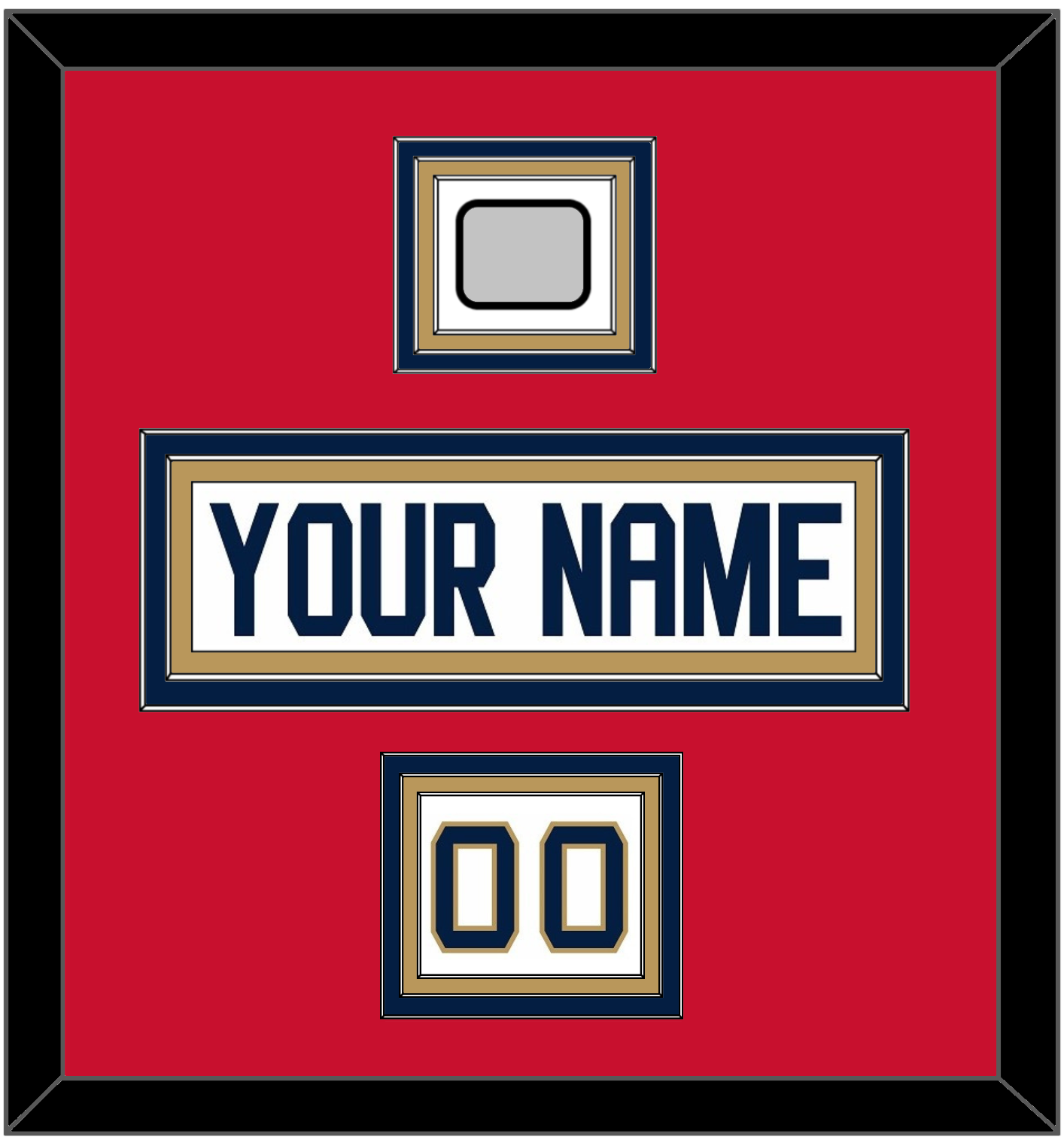 Florida Nameplate, Number (Shoulder) & Stanley Cup Finals Patch - Road White - Premier Tier 3