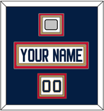 Florida Nameplate, Number (Shoulder) & Back 2 Back Stanley Cup Champions Patch - Road White - Triple Mat 4