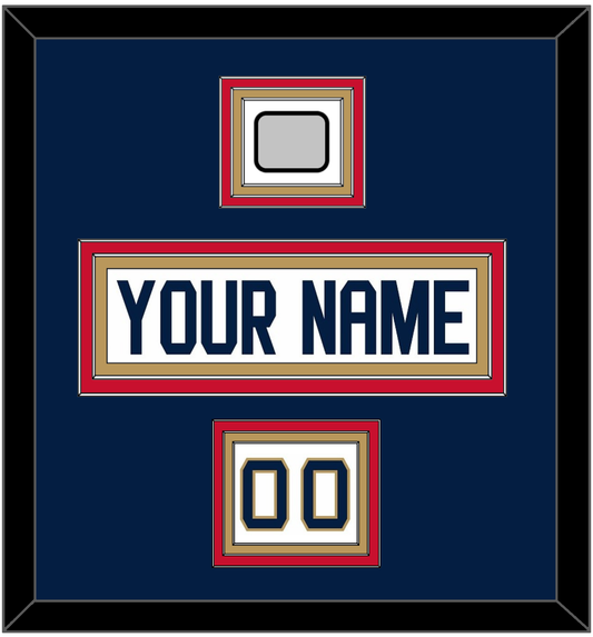 Florida Nameplate, Number (Shoulder) & Stanley Cup Champions Patch - Road White - Premier Tier 4
