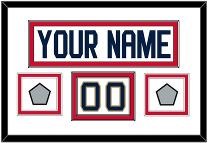 Florida Nameplate, Number (Shoulder) & 2 Stanley Cup Finals Patches - Road White - Signature Tier 1