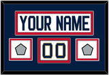 Florida Nameplate, Number (Shoulder) & 2 Stanley Cup Champions Patches - Road White - Double Mat 3