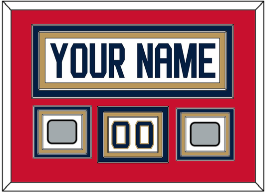 Florida Nameplate, Number (Shoulder) & 2 Stanley Cup Finals Patches - Road White - Premier Tier 2