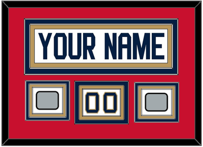Florida Nameplate, Number (Shoulder) & 2 Stanley Cup Finals Patches - Road White - Premier Tier 2