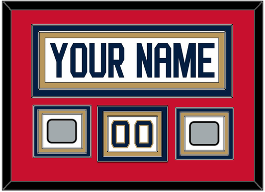 Florida Nameplate, Number (Shoulder) & 2 Stanley Cup Finals Patches - Road White - Premier Tier 2
