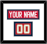 Florida Nameplate & Number (Shoulder) - Home Red (2017-2020) - Double Mat 1