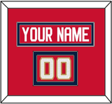 Florida Nameplate & Number (Shoulder) - Home Red (2017-2020) - Double Mat 2