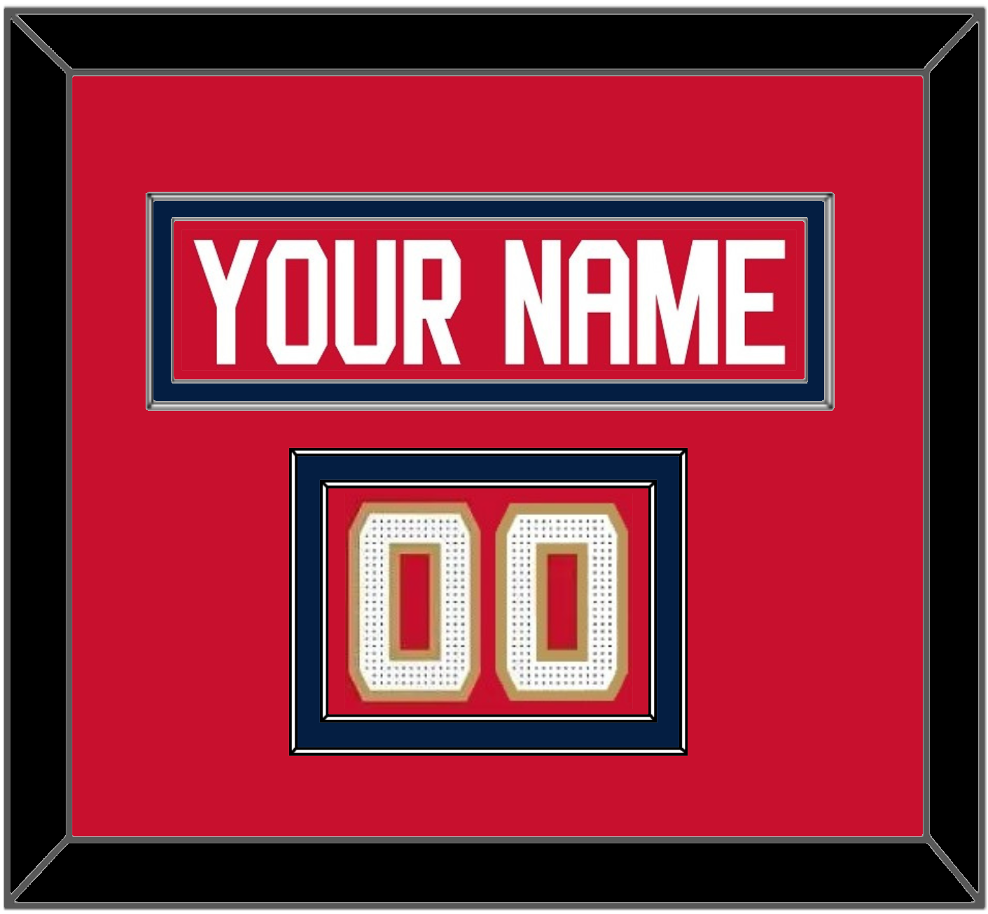 Florida Nameplate & Number (Shoulder) - Home Red (2017-2020) - Signature Tier 2
