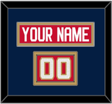 Florida Nameplate & Number (Shoulder) - Home Red (2017-2020) - Double Mat 3