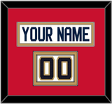 Florida Nameplate & Number (Shoulder) - Road White (2017-2020) - Double Mat 2