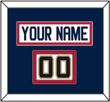 Florida Nameplate & Number (Shoulder) - Road White (2017-2020) - Double Mat 4