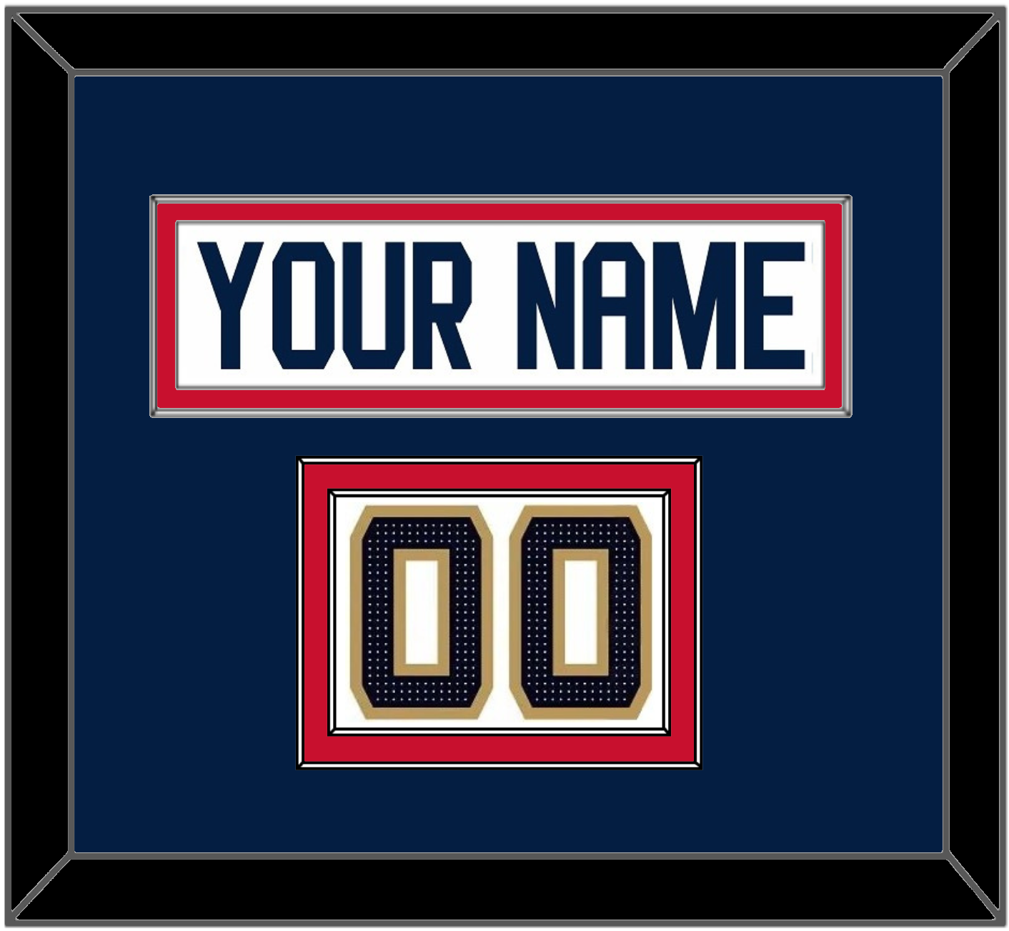 Florida Nameplate & Number (Shoulder) - Road White (2017-2020) - Signature Tier 4