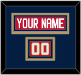 Florida Nameplate & Number (Shoulder) - Home Red (2017-2020) - Triple Mat 3