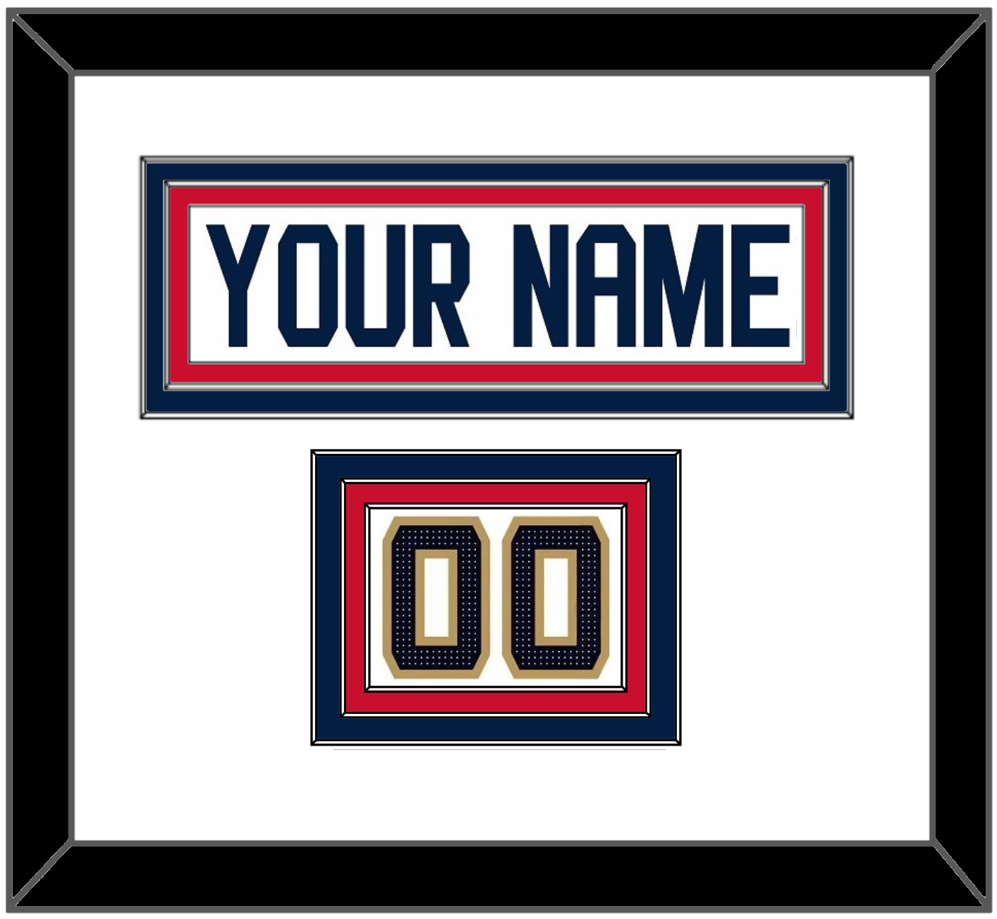 Florida Nameplate & Number (Shoulder) - Road White (2017-2020) - Premier Tier 2