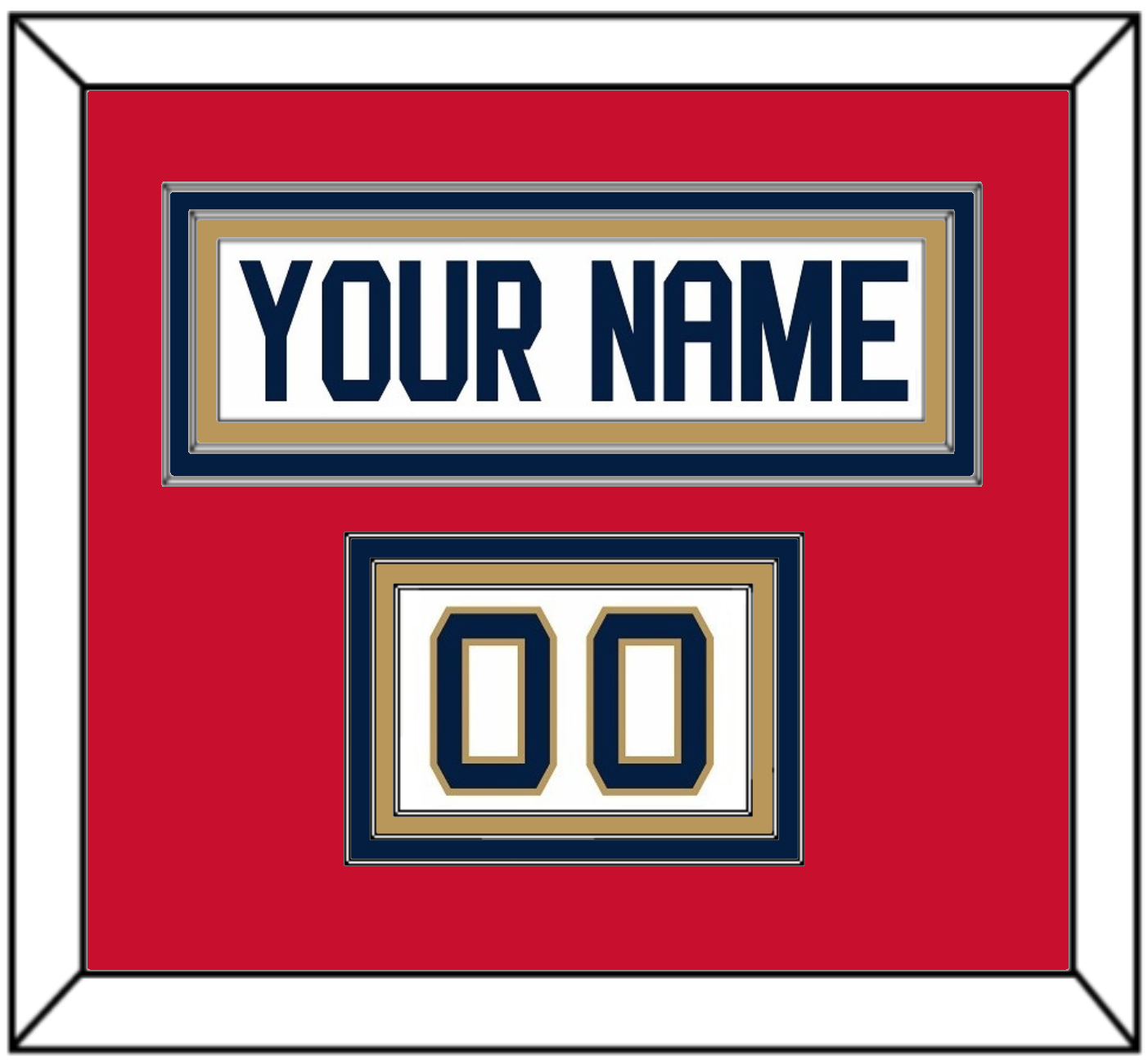 Florida Nameplate & Number (Shoulder) - Road White (2016-2017) - Premier Tier 3