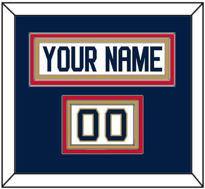 Florida Nameplate & Number (Shoulder) - Road White (2016-2017) - Premier Tier 4