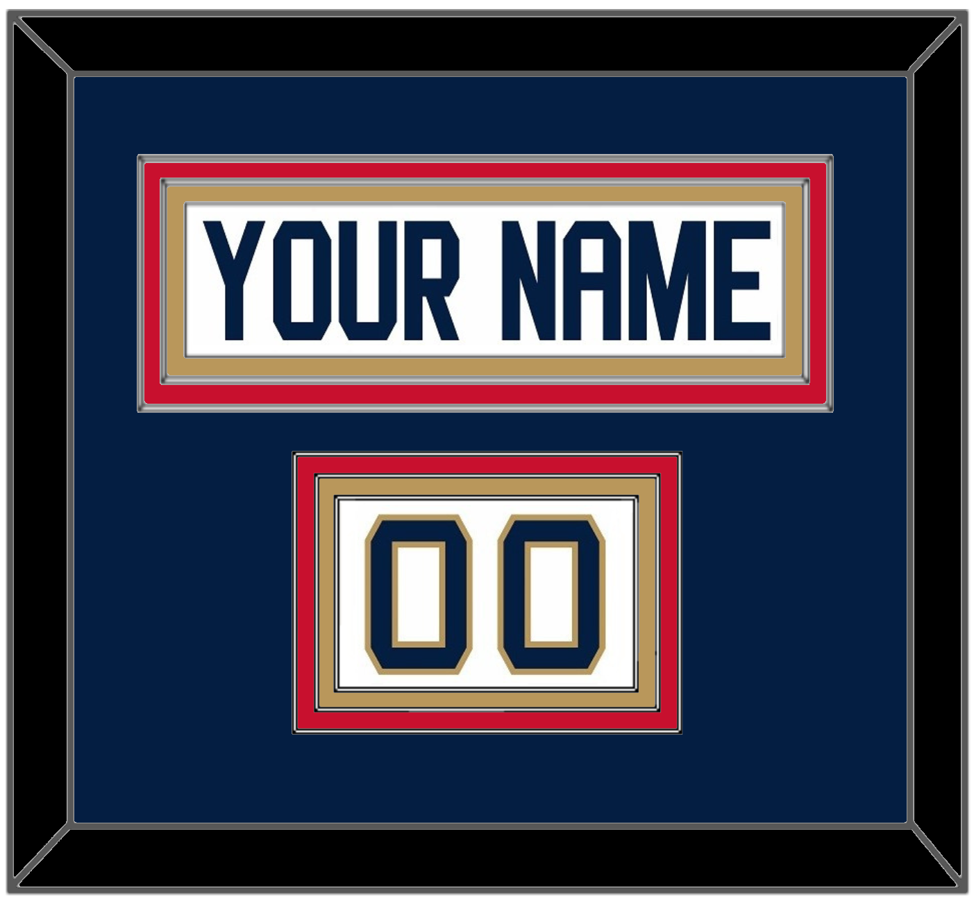 Florida Nameplate & Number (Shoulder) - Road White (2016-2017) - Premier Tier 4
