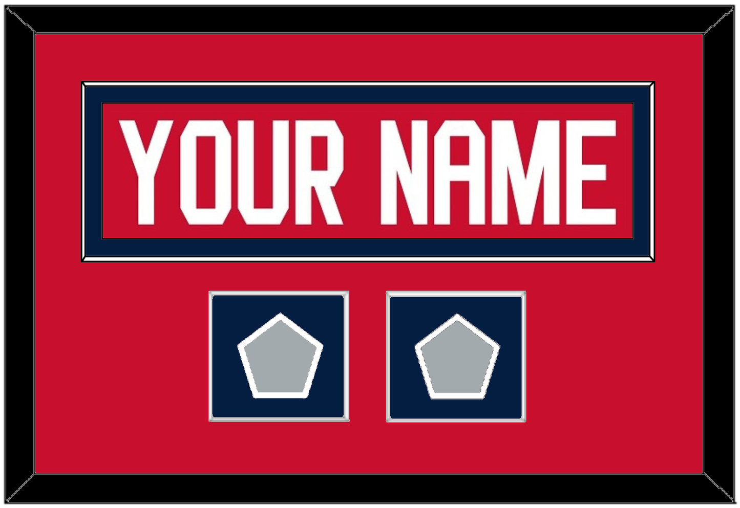 Florida Nameplate & 2 Stanley Cup Finals Patches - Home Red - Essential Tier 3