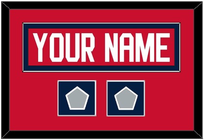Florida Nameplate & 2 Stanley Cup Finals Patches - Home Red - Essential Tier 3