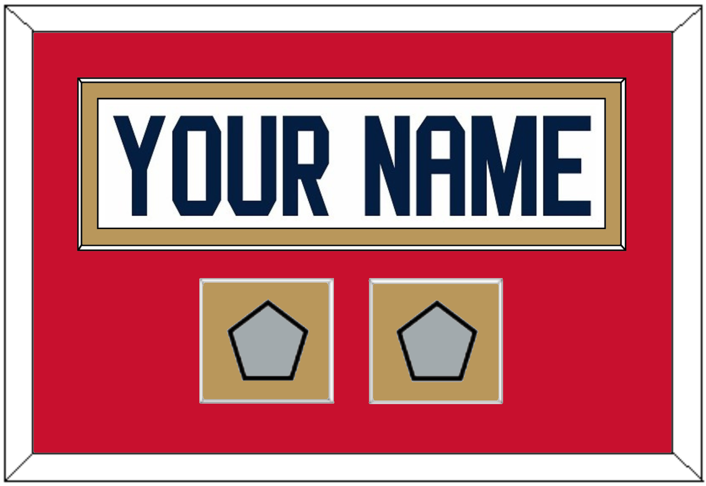 Florida Nameplate & 2 Stanley Cup Champions Patches - Road White - Essential Tier 3