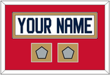 Florida Nameplate & 2 Stanley Cup Champions Patches - Road White - Single Mat 3