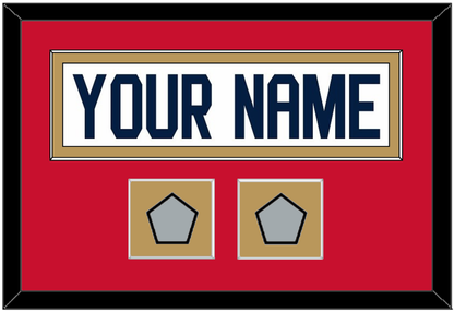 Florida Nameplate & 2 Stanley Cup Champions Patches - Road White - Essential Tier 3