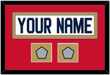 Florida Nameplate & 2 Stanley Cup Champions Patches - Road White - Single Mat 3