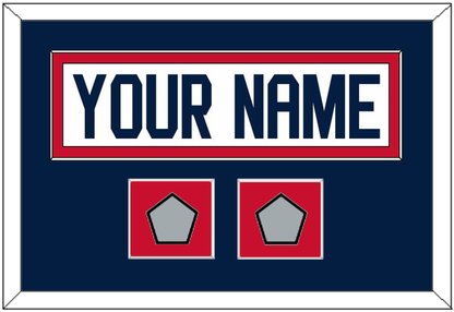 Florida Nameplate & 2 Stanley Cup Finals Patches - Road White - Essential Tier 5
