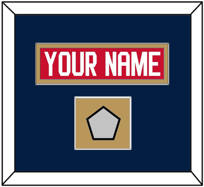 Florida Nameplate & Stanley Cup Finals Patch - Home Red - Essential Tier 3