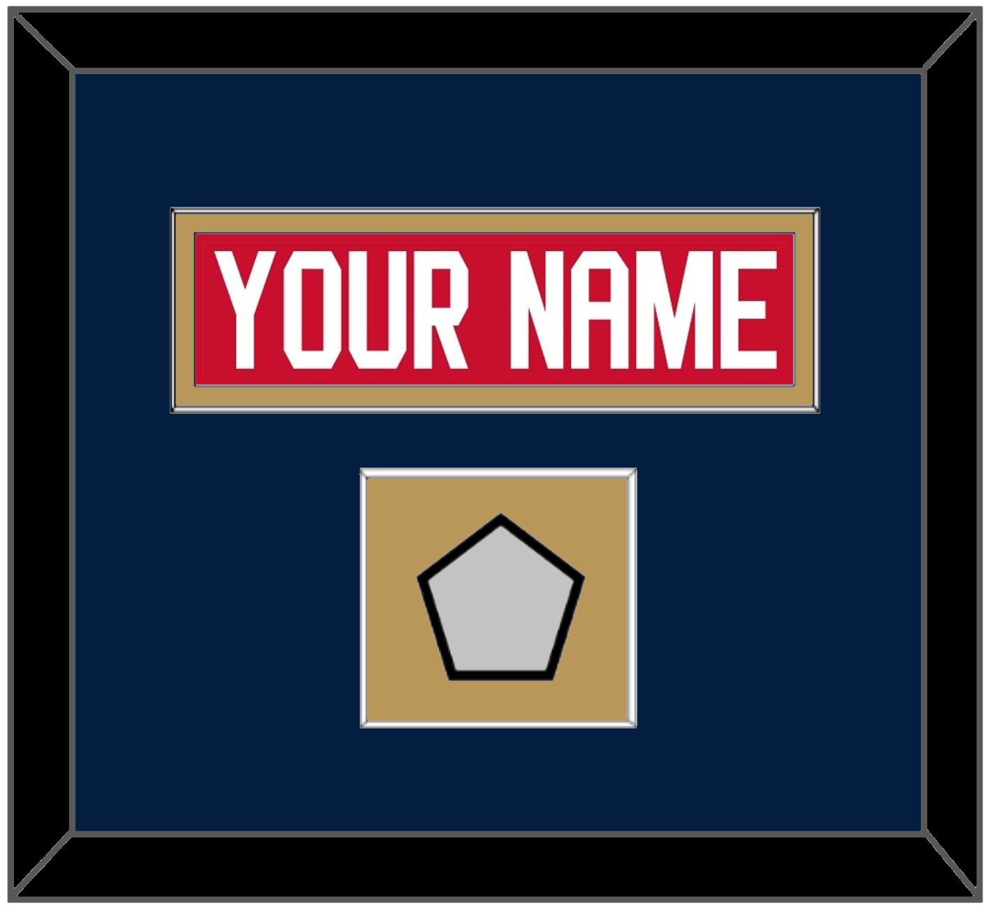 Florida Nameplate & Stanley Cup Champions Patch - Home Red - Essential Tier 3