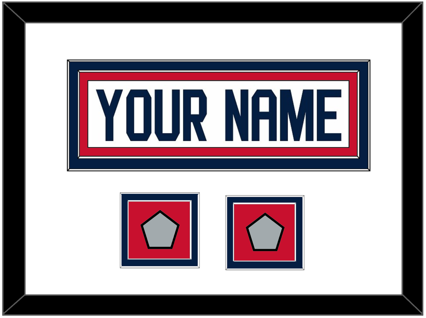 Florida Nameplate & 2 Stanley Cup Champions Patches - Road White - Signature Tier 3