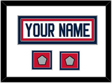 Florida Nameplate & 2 Stanley Cup Champions Patches - Road White - Double Mat 3