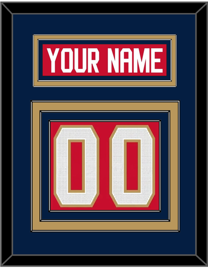 Florida Nameplate & Number (Back) - Home Red (2017-2020) - Premier Tier 3
