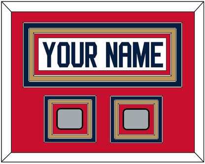Florida Nameplate & 2 Stanley Cup Champions Patches - Road White - Premier Tier 3