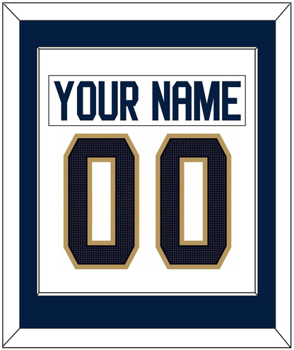 Florida Nameplate & Number (Back) Combined - Road White (2017-2020) - Essential Tier 2