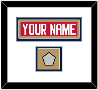 Florida Nameplate & Stanley Cup Champions Patch - Home Red - Signature Tier 1