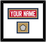 Florida Nameplate & Stanley Cup Champions Patch - Home Red - Double Mat 1