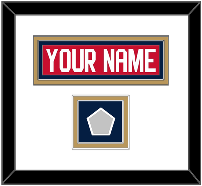 Florida Nameplate & Back To Back Stanley Cup Champions Patch - Home Red - Signature Tier 2