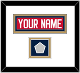 Florida Nameplate & Stanley Cup Finals Patch - Home Red - Double Mat 2