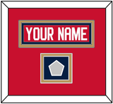 Florida Nameplate & Stanley Cup Finals Patch - Home Red - Double Mat 4