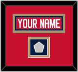 Florida Nameplate & Stanley Cup Finals Patch - Home Red - Double Mat 4