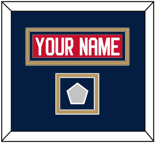 Florida Nameplate & Stanley Cup Finals Patch - Home Red - Signature Tier 5