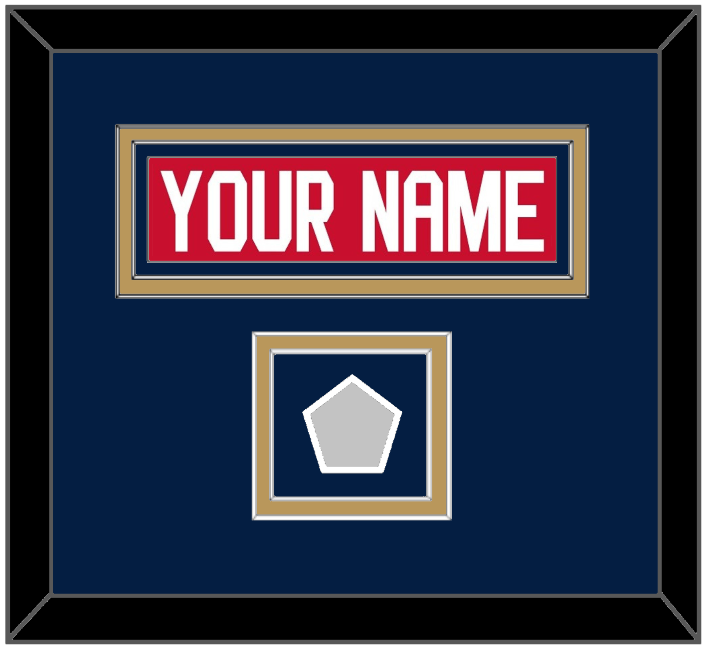 Florida Nameplate & Stanley Cup Champions Patch - Home Red - Signature Tier 5