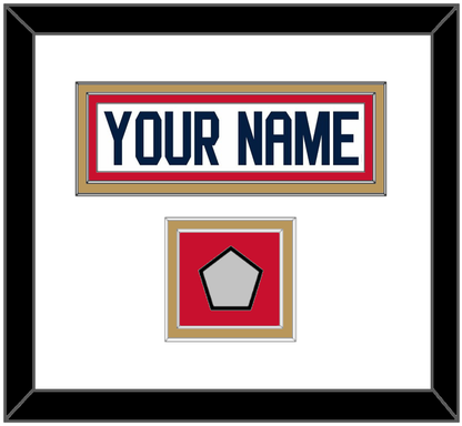 Florida Nameplate & Back To Back Stanley Cup Champions Patch - Road White - Signature Tier 1